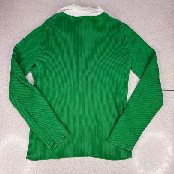 Izod Vibrant Green V-Neck Sweater for Women - Picture 10 of 10